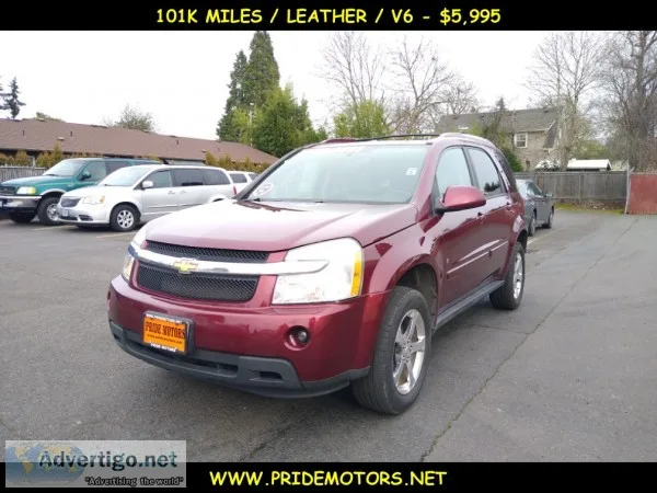 2007 CHEVROLET EQUINOX LT  LEATHER  101K  V6