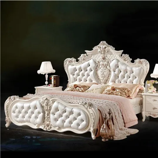 MODERN EUROPEAN SOLID WOOD BED