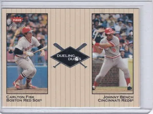 Carlton FiskJohnny Bench 2002 Fleer Dueling Duos 1 of 29