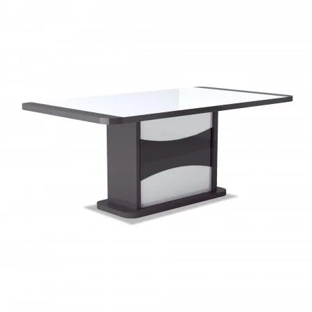 Tymothi White And Anthracite Grey Extending Dining Table 160cm-2