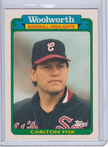 Carlton Fisk 1990 Woolworth 1989 Baseball Highlights 13