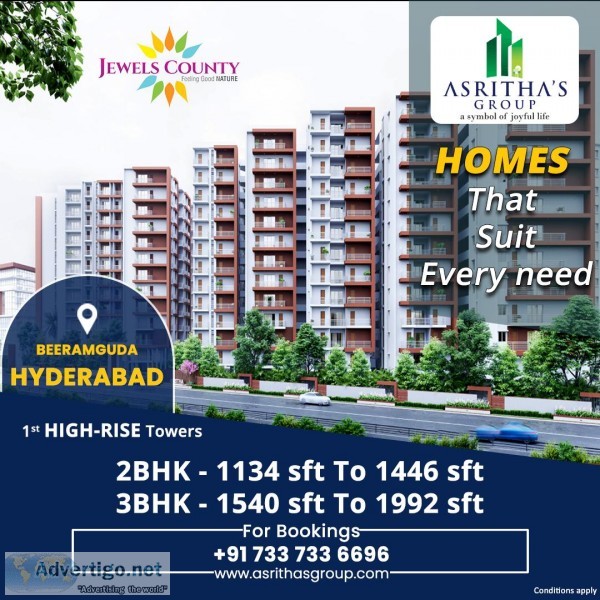 Asritha&rsquos Group- gated community apartments in Hyderabad