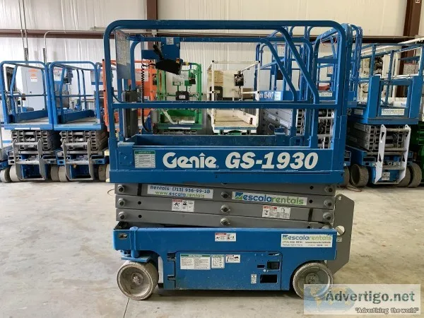 Genie Scissor Lift 19 Ft.