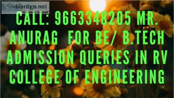 96633482O5 RV COLLEGE OF ENGINEERING Application form