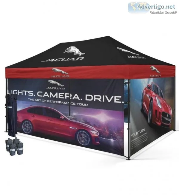 Custom Canopy Tents with 4 Sided wall  Starline Tents