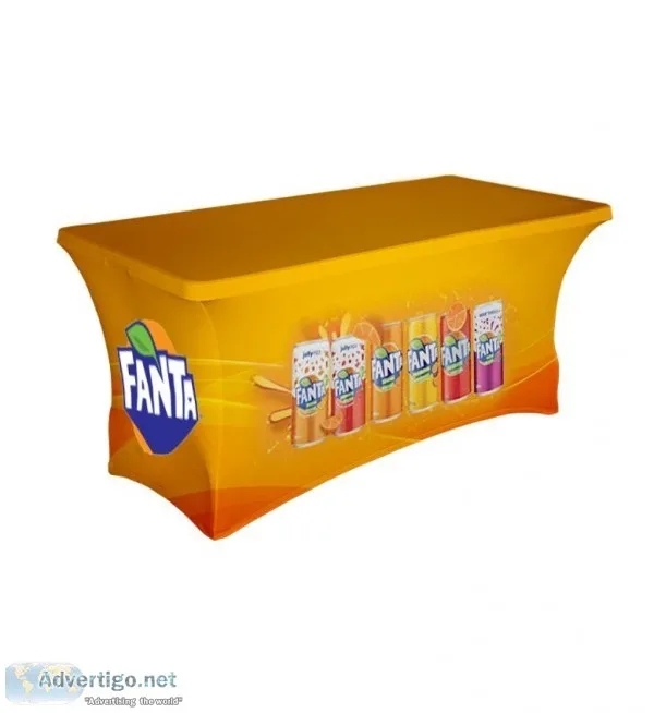 Custom Tablecloths For Trade Shows Custom Printed Graphics   Can
