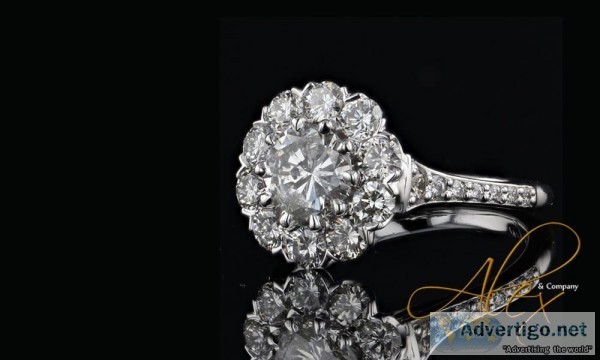 18k White Gold Marquise Diamond Engagement Ring