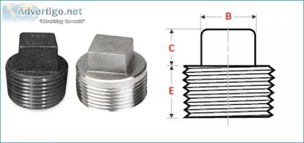 Threaded  Screwed Square Plug