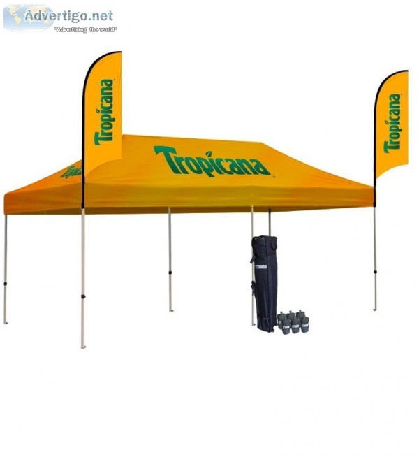 10x20 Custom Printed Canopy Tent With Logo and Design - Tent Dep