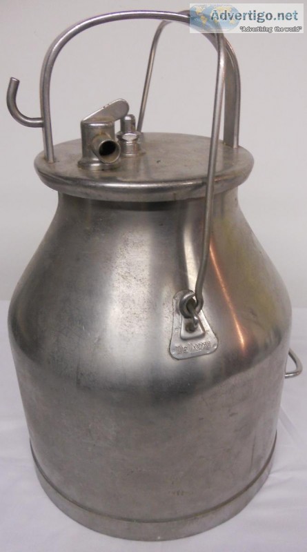 Vintage DeLaval Dairy Milk Pail  Bucket  Stainless Steel