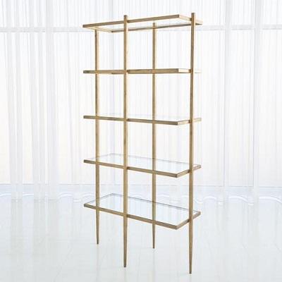 Buy Global Views Laforge Etagere Antique Gold  Bookcases and Eta