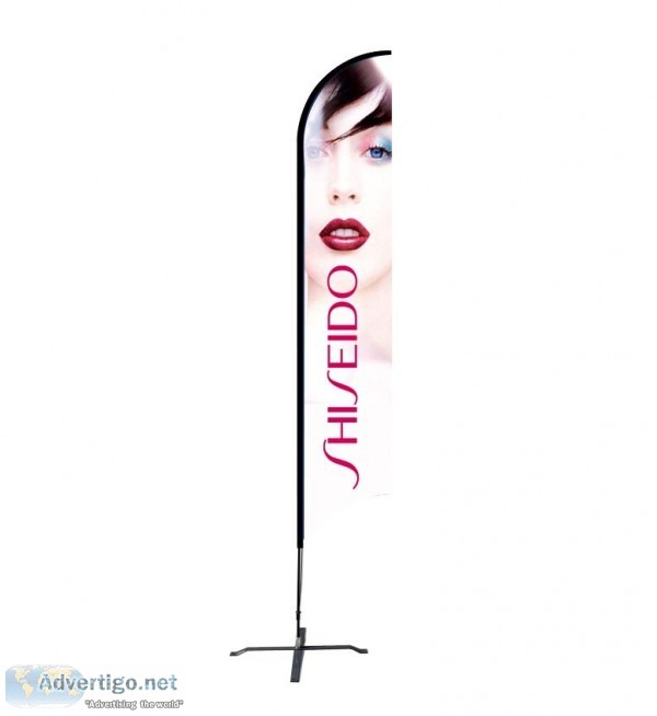 Buy online Promotional flags with different shapes and sizes