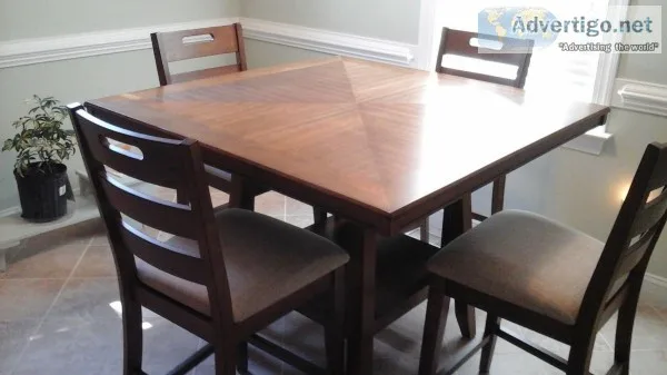 Dining table and chairs