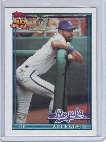 Willie Wilson 1991 Topps Desert Shield 208