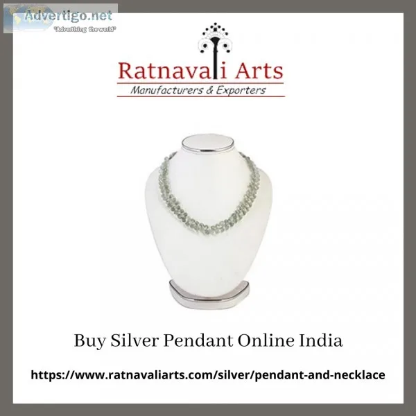 Buy Silver Pendant Online India  Ratnavaliarts