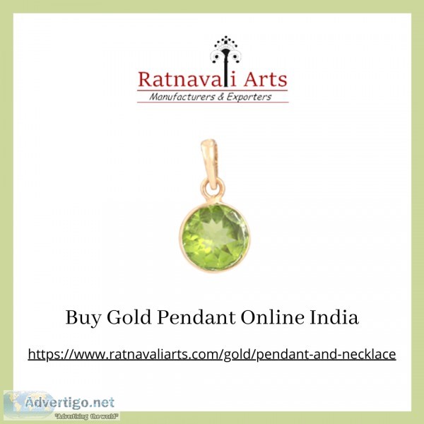 Buy Gold Pendant Online India  Ratnavaliarts