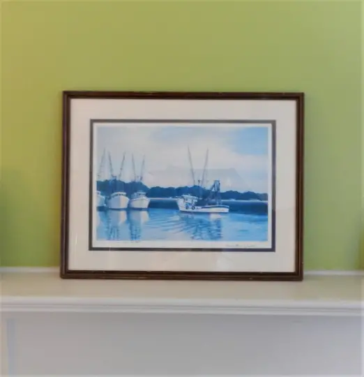 Jim Booth &quotTrawler Haven" Signed numbered - Charleston 1