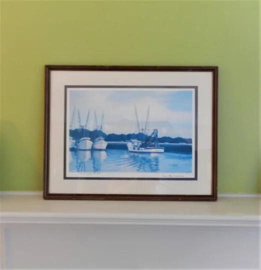 Jim Booth &quotTrawler Haven&quot Signed numbered - Charleston 1