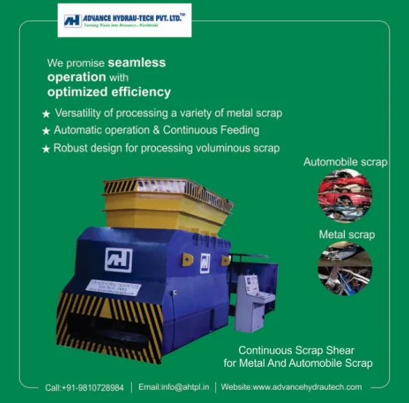 Continuous Shear for Heavy Scrap Shearing