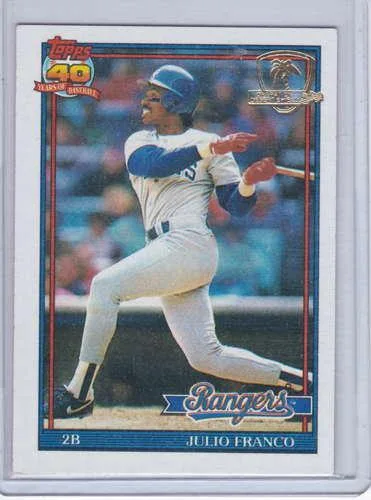 Julio Franco 1991 Topps Desert Shield 775
