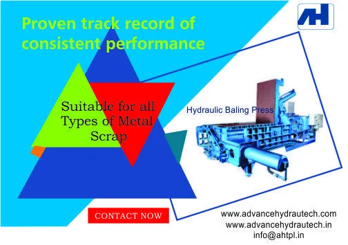 Triple Action Baler for Metal Scrap Compacting