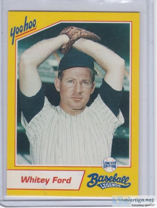 Whitey Ford 1993 Yoo-Hoo Baseball Lgends LTD