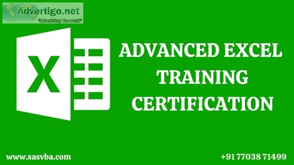 Advanced Excel Training in Delhi