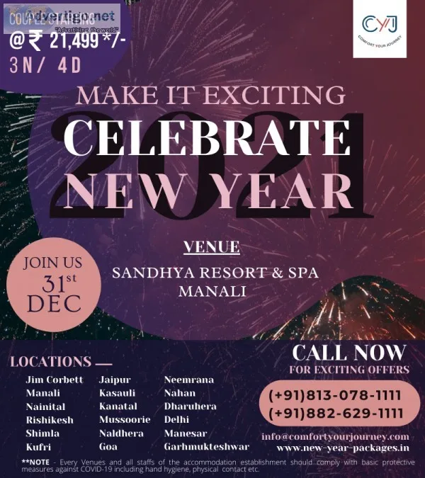 New Year Packages near Delhi  Sandhya Resort and Spa Manali