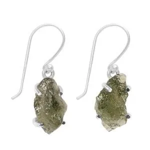 925 Sterling Silver Green Moldavite jewelry
