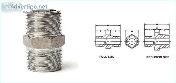 Threaded  Screwed Hex Nipple