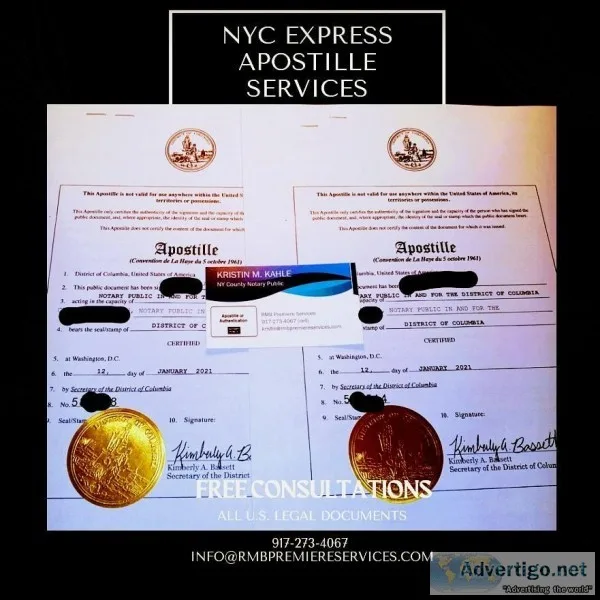 NYC POWER OF ATTORNEY APOSTILLE SERVICES Express Rush and Standa