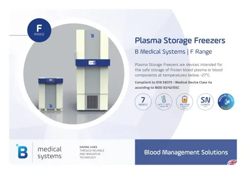 Plasma storage freezers in indiana