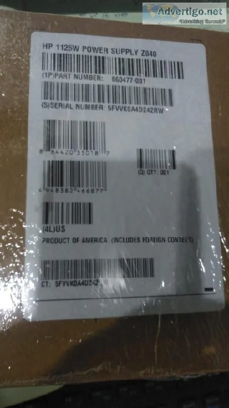 New Genuine HP Z840 Power Supply 1125W DPS-1125AB-1 A 860477-001