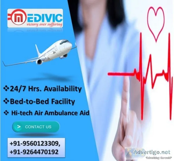 Quick avail at low-cost air ambulance daman and diu by medivic