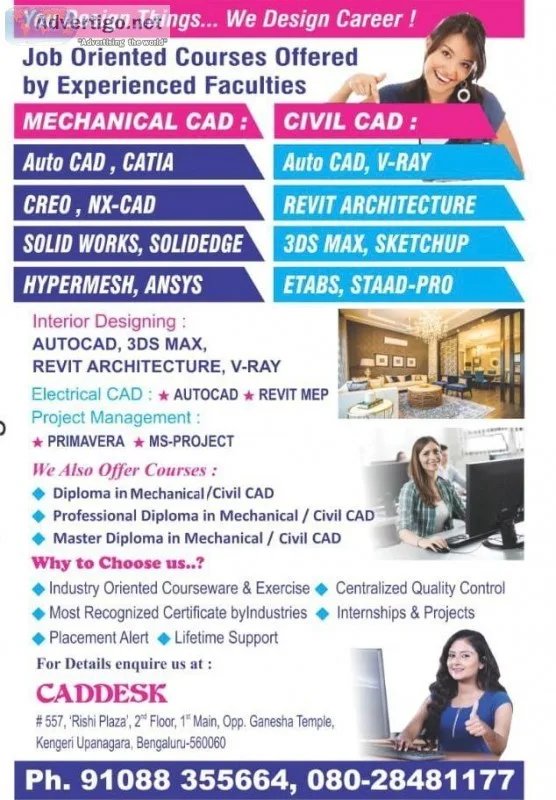 CAD DESK Kengeri &ndash Offers training on Staad Pro