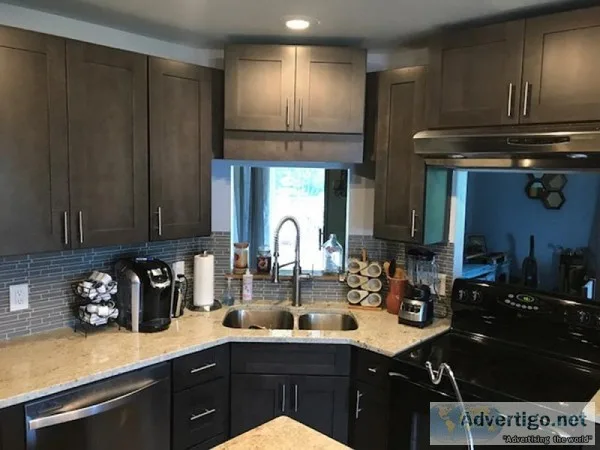 Greystone Shaker Kitchen Cabinets  StockCabinetExpress