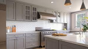 Nova Light Grey Shaker Kitchen Cabinets  StockCabinetExpress