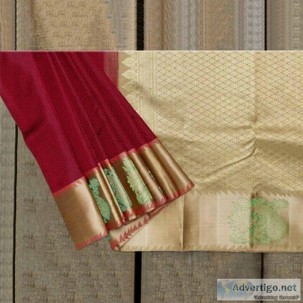 Grape wine Traditional Silk Saree