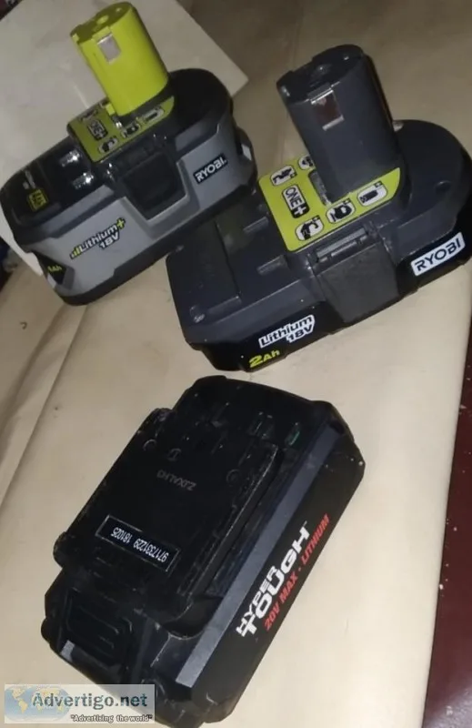 Ryobi Hyper touch batteries