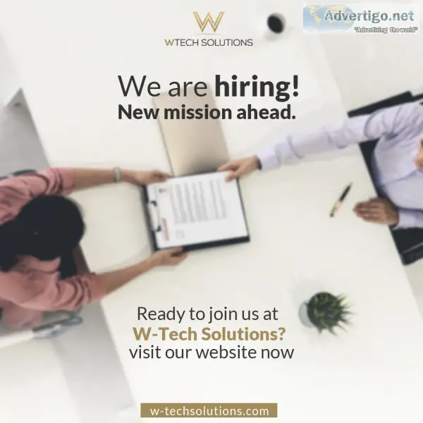 We are hiring new mission ahead