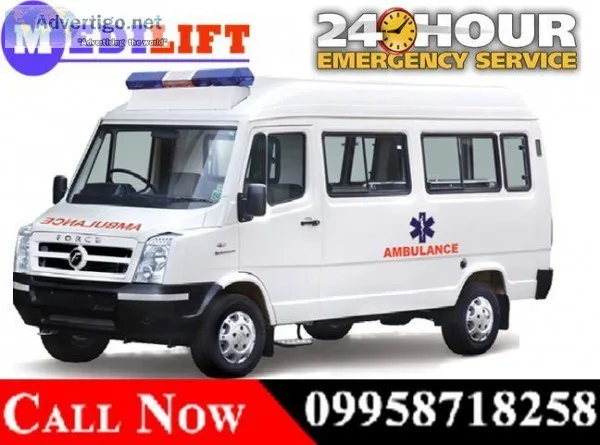 Use Medilift ICU Road Ambulance Service in Doranda Ranchi with I
