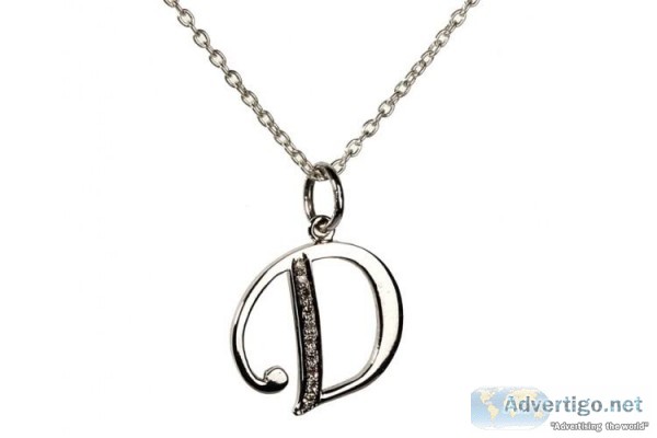 Buy D Pendant in Gold With Diamonds