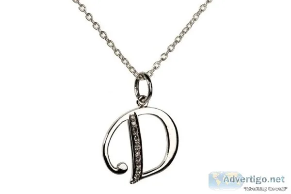 Buy D Pendant in Gold With Diamonds