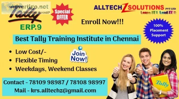Tally Training Institute with Placement in Chennai