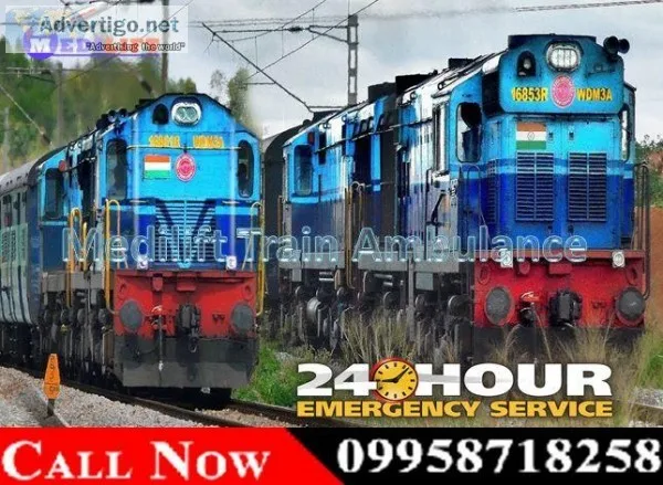 Get Advanced Medical Facility by Medilift Train Ambulance in Kol