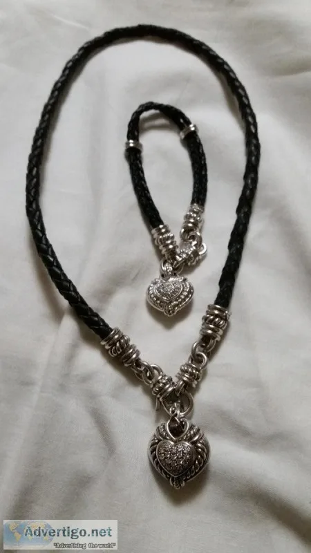 Judith Ripka Necklace and Bracelet  Set