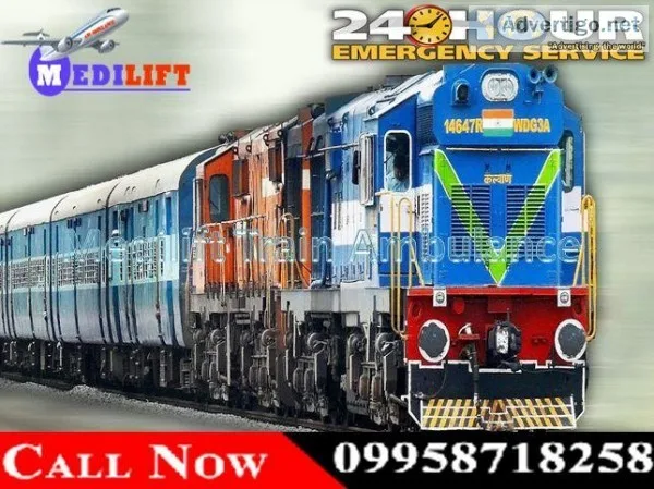 Medilift Train Ambulance in Guwahati &ndashTransport Emergency P