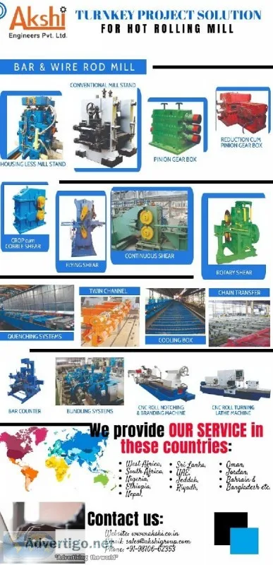 Turnkey Solution for TMT Bar Mill in India