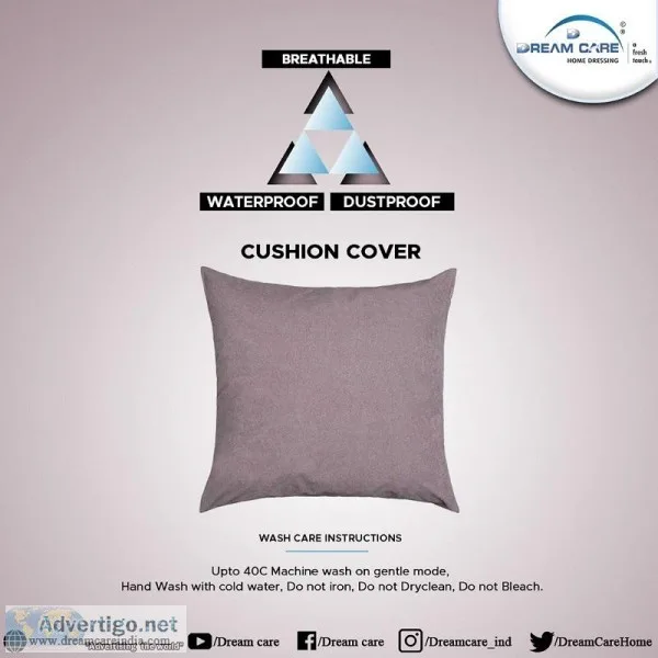 Avail complete comfort with Cushion Covers by Dream Care