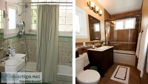 Bathroom Remodel Before and After - One Week Bath